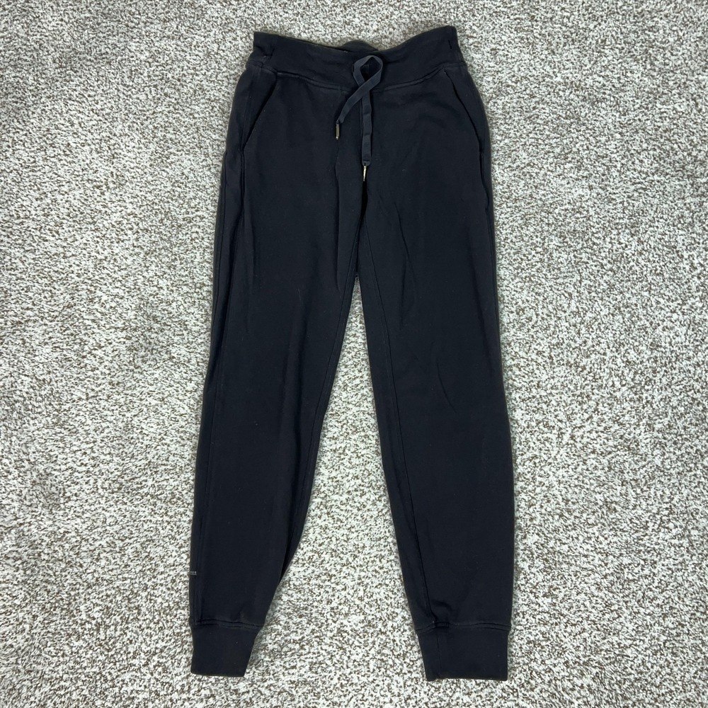 Lululemon Pants Mens Small Black Knit‎ Joggers Sweatpants Elastic Cuffed Lounge